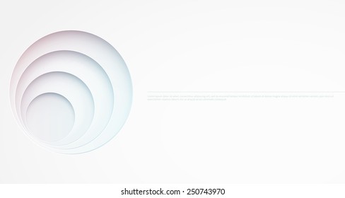 Abstract background. Circle cutouts