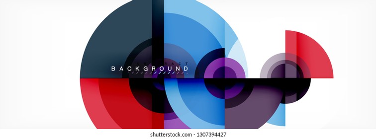 Abstract background circle design vector