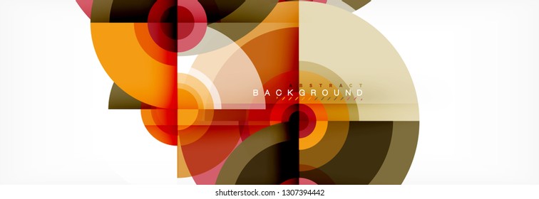 Abstracción del vector de diseño de círculo de fondo