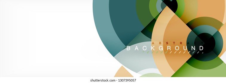 Abstract background circle design vector
