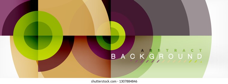 Abstract background circle design vector
