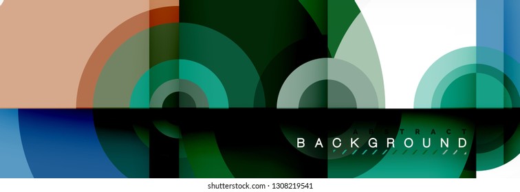Abstract background circle design vector