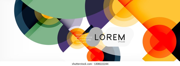 Abstract background circle design vector