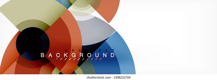 Abstract background circle design vector