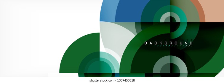 Abstract background circle design vector