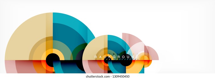 Abstract background circle design vector
