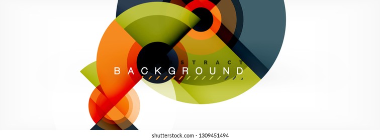 Abstracción del vector de diseño de círculo de fondo