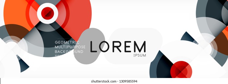 Abstract background circle design vector