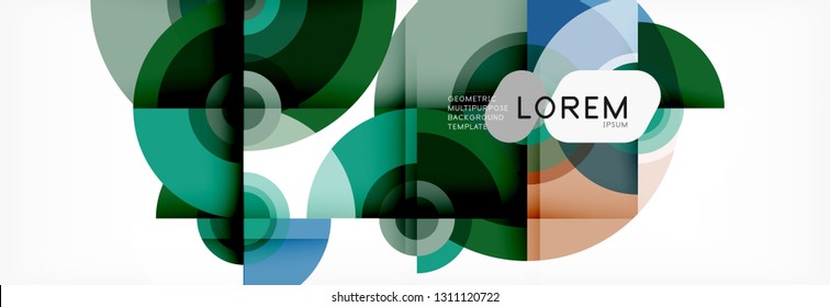 Abstract background circle design vector