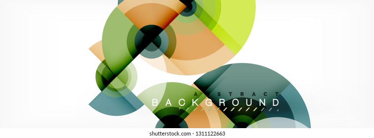 Abstracción del vector de diseño de círculo de fondo