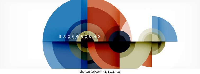 Abstract background circle design vector