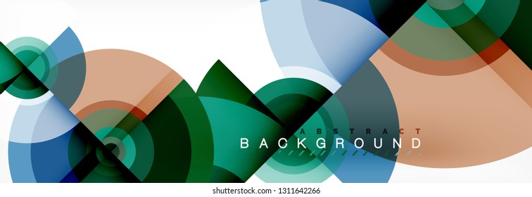 Abstract background circle design vector
