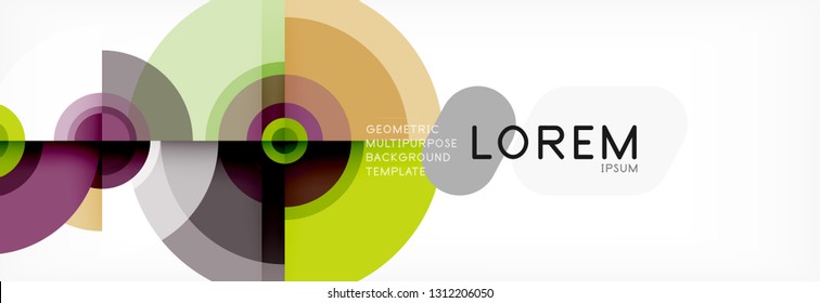 Abstract background circle design vector