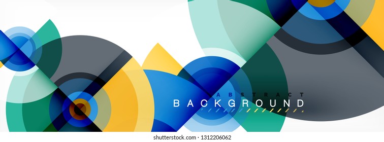 Abstract background circle design vector
