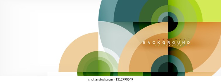 Abstract background circle design vector