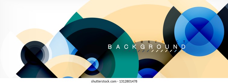 Abstract background circle design vector