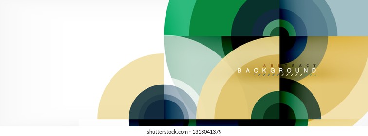 Abstract background circle design vector