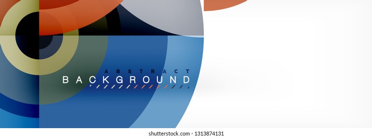 Abstract background circle design vector