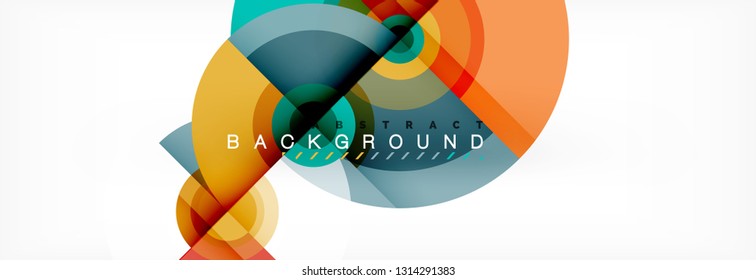 Abstract background circle design vector