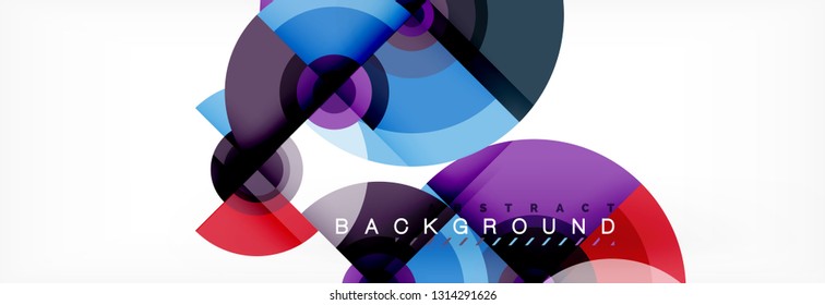 Abstract background circle design vector