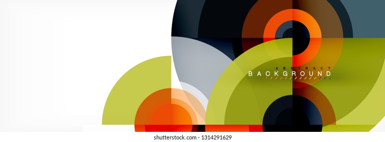 Abstract background circle design vector