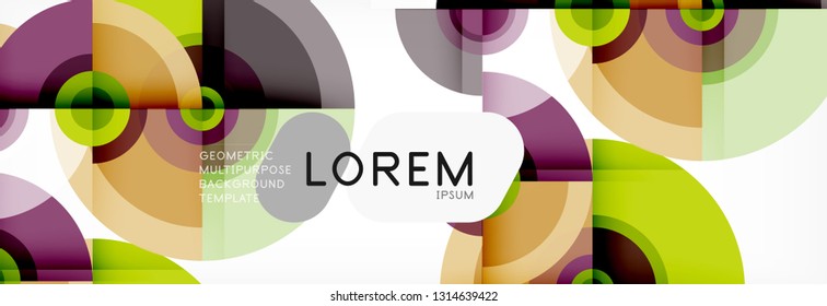 Abstract background circle design vector