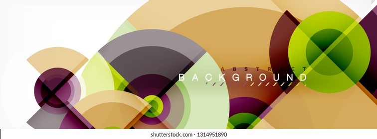 Abstract background circle design vector