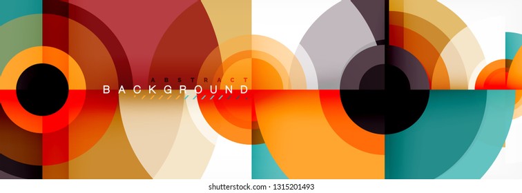 Abstract background circle design vector