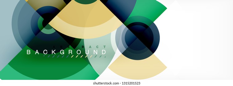 Abstract background circle design vector
