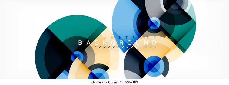 Abstract background circle design vector