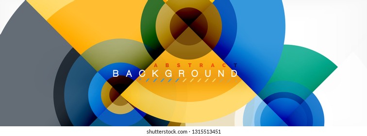 Vetor de design de círculo de fundo abstrato