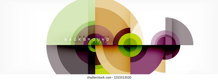 Abstract background circle design vector