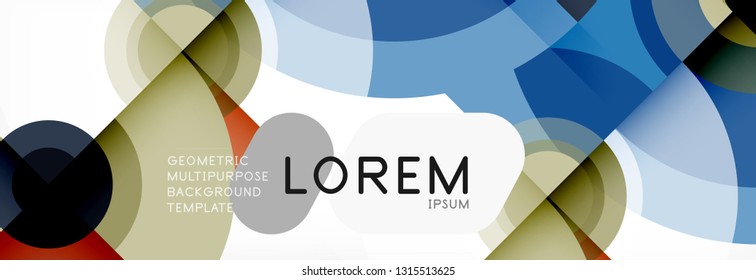 Abstract background circle design vector