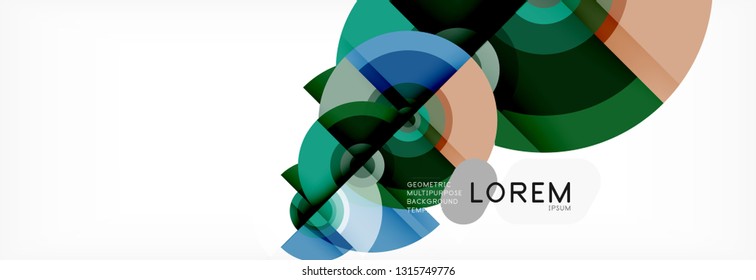 Abstract background circle design vector