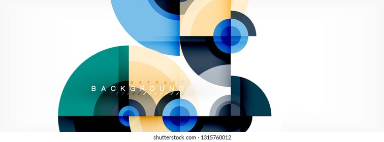 Vetor de design de círculo de fundo abstrato