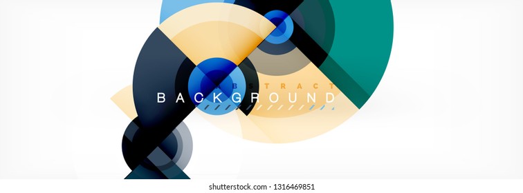 Abstract background circle design vector