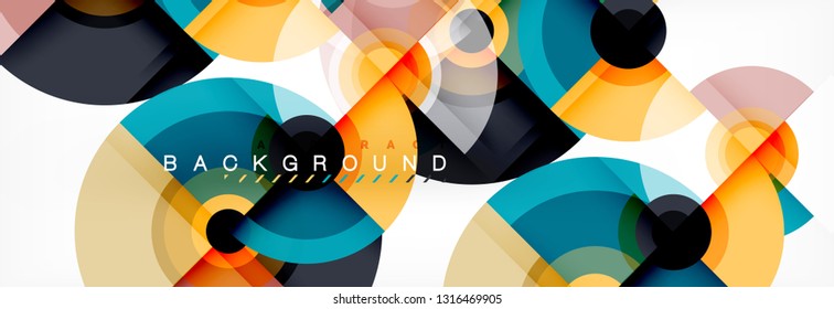 Vetor de design de círculo de fundo abstrato