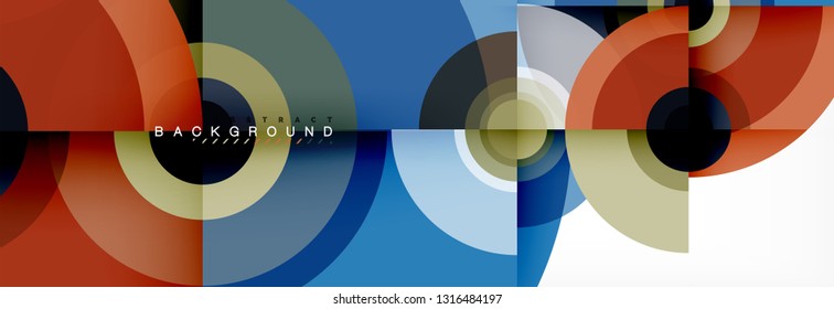 Abstract background circle design vector