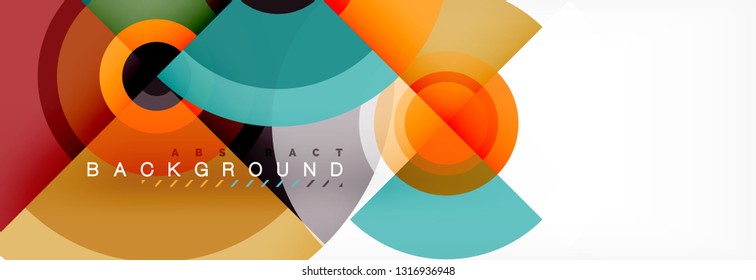 Abstract background circle design vector