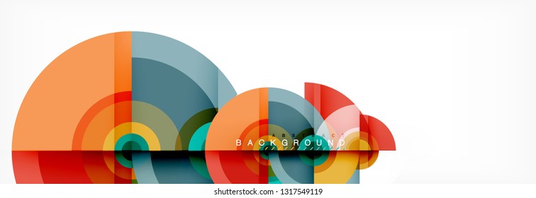 Abstract background circle design vector
