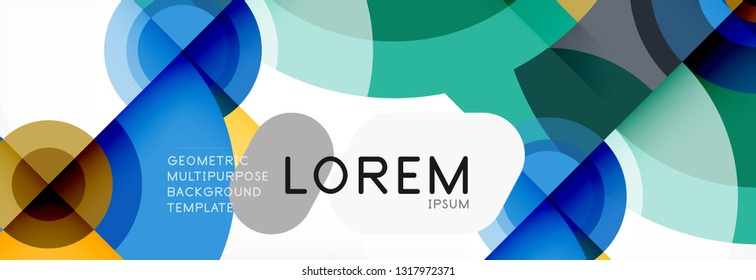 Abstract background circle design vector