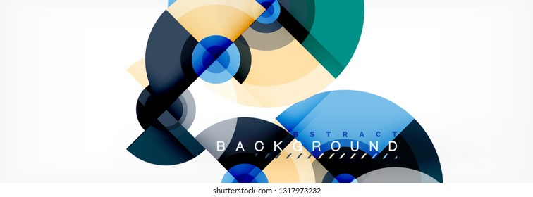 Abstract background circle design vector