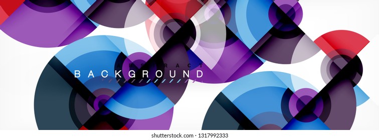 Abstract background circle design vector