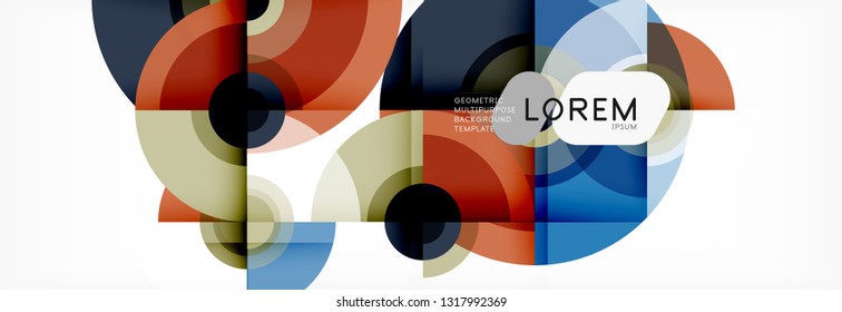 Abstract background circle design vector