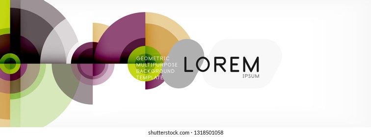 Abstract background circle design vector