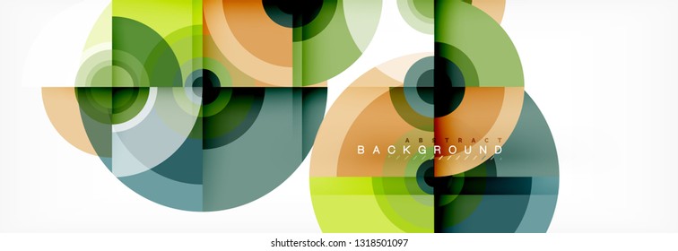 Abstract background circle design vector