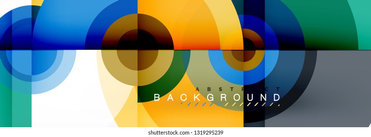 Abstract background circle design vector