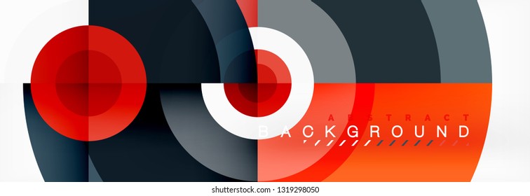 Abstract background circle design vector