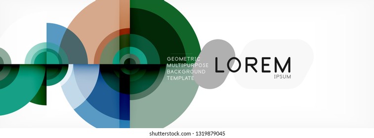 Abstract background circle design vector