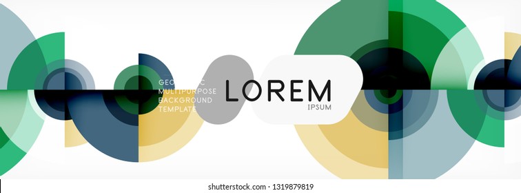 Abstract background circle design vector